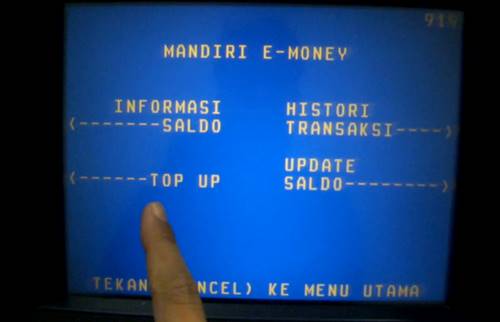 Cara Mengisi Ulang Saldo Kartu E-Toll Card Melalui Mesin ATM